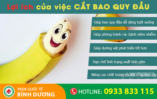 Lợi ích của việc cắt bao quy đầu