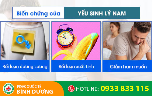 Yếu sinh lý nam gây nhiều biến chứng nguy hiểm