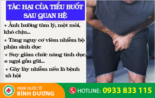 Quan hệ bị đi tiểu buốt dẫn đến nhiều biến chứng nguy hiểm