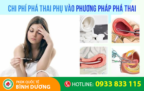 Chi phí phá thai cũng phụ vào phương pháp phá thai