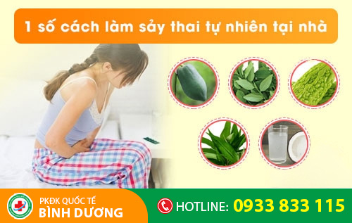 1 số cách làm sảy thai tự nhiên tại nhà
