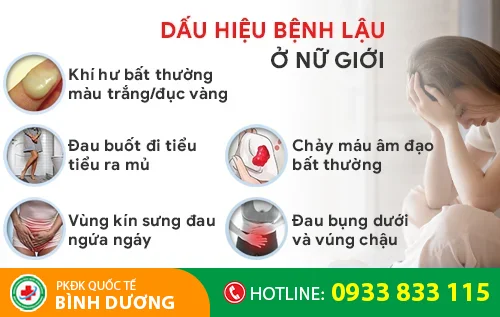 dau hieu benh lau o nu gioi