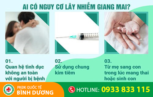 Người có nguy cơ bị giang mai