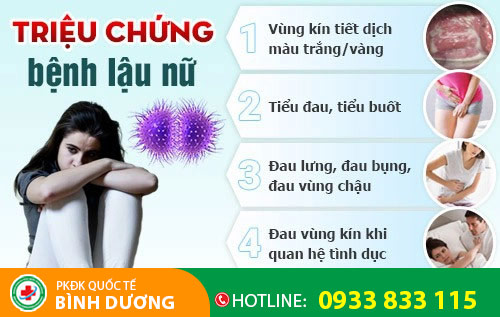 Triệu chứng bệnh lậu nữ