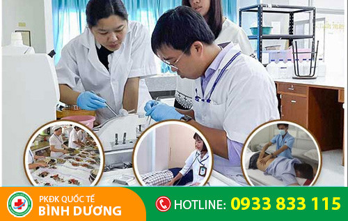 Quá trình xét nghiệm được thực hiện bằng máy móc hiện đại